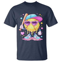 Funny Softball Drip T Shirt Ice Cream Sprinkles Softball Girls Kid