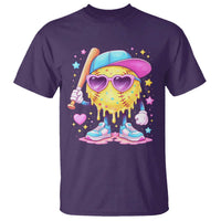 Funny Softball Drip T Shirt Ice Cream Sprinkles Softball Girls Kid