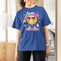Funny Softball Drip T Shirt For Women Ice Cream Sprinkles Softball Girls Kid