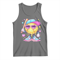 Funny Softball Drip Tank Top Ice Cream Sprinkles Softball Girls Kid