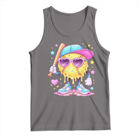 Funny Softball Drip Tank Top Ice Cream Sprinkles Softball Girls Kid