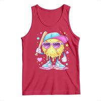 Funny Softball Drip Tank Top Ice Cream Sprinkles Softball Girls Kid