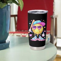 Funny Softball Drip Tumbler Cup Ice Cream Sprinkles Softball Girls Kid