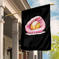 Softball Drip Garden Flag Ice Cream Sprinkles Softball Glove Girls Kid