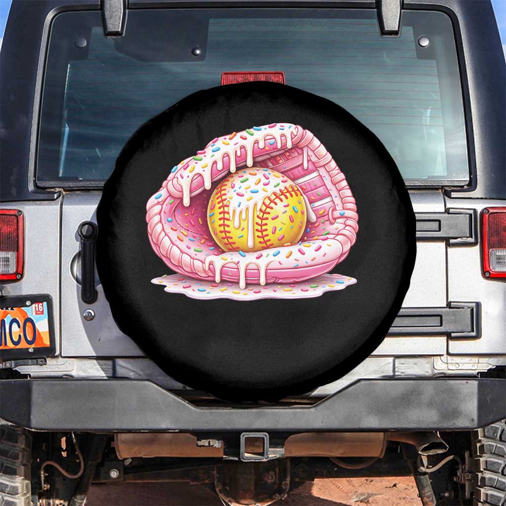 Softball Drip Spare Tire Cover Ice Cream Sprinkles Softball Glove Girls Kid