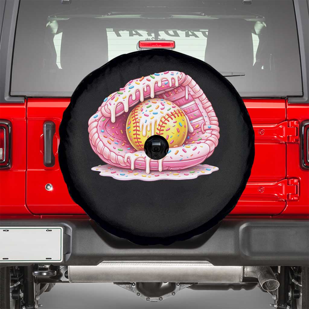 Softball Drip Spare Tire Cover Ice Cream Sprinkles Softball Glove Girls Kid