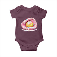 Softball Drip Baby Onesie Ice Cream Sprinkles Softball Glove Girls Kid