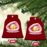 Softball Drip Ceramic Ornament Ice Cream Sprinkles Softball Glove Girls Kid
