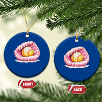 Softball Drip Ceramic Ornament Ice Cream Sprinkles Softball Glove Girls Kid