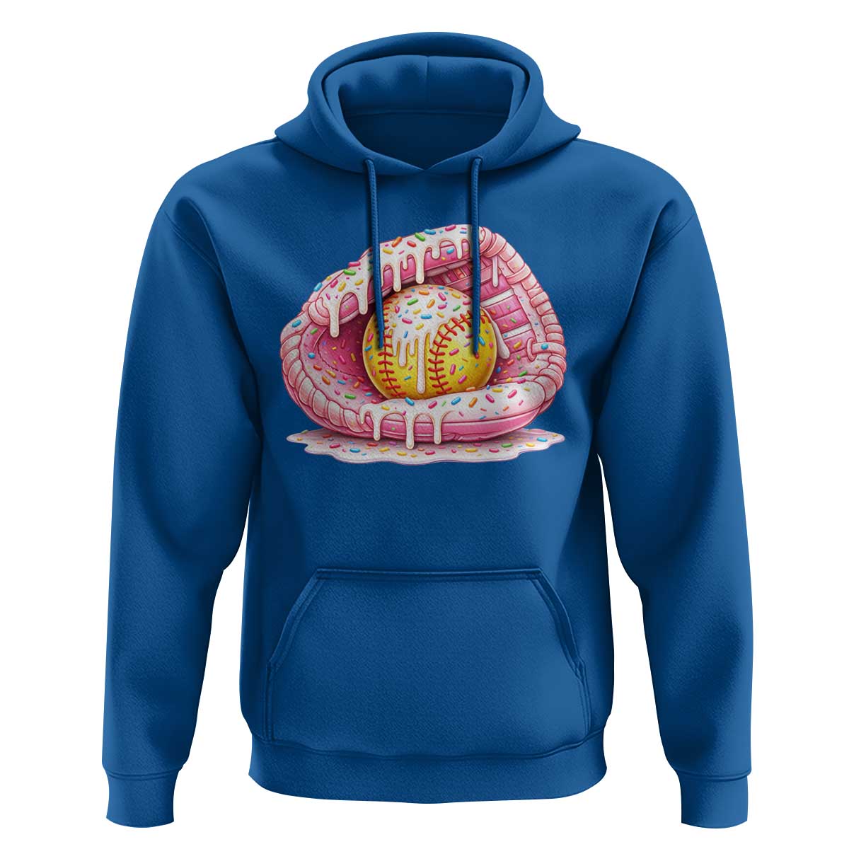Softball Drip Hoodie Ice Cream Sprinkles Softball Glove Girls Kid