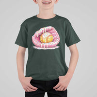 Softball Drip T Shirt For Kid Ice Cream Sprinkles Softball Glove Girls Kid
