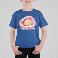Softball Drip T Shirt For Kid Ice Cream Sprinkles Softball Glove Girls Kid