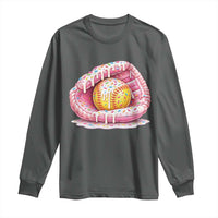 Softball Drip Long Sleeve Shirt Ice Cream Sprinkles Softball Glove Girls Kid