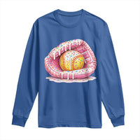 Softball Drip Long Sleeve Shirt Ice Cream Sprinkles Softball Glove Girls Kid