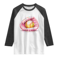 Softball Drip Raglan Shirt Ice Cream Sprinkles Softball Glove Girls Kid