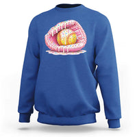 Softball Drip Sweatshirt Ice Cream Sprinkles Softball Glove Girls Kid