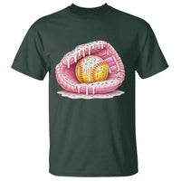 Softball Drip T Shirt Ice Cream Sprinkles Softball Glove Girls Kid