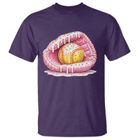 Softball Drip T Shirt Ice Cream Sprinkles Softball Glove Girls Kid