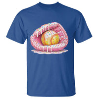 Softball Drip T Shirt Ice Cream Sprinkles Softball Glove Girls Kid