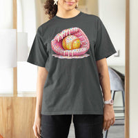 Softball Drip T Shirt For Women Ice Cream Sprinkles Softball Glove Girls Kid