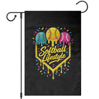 Softball Drip Garden Flag Ice Cream Sprinkles Softball Life Style