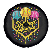 Softball Drip Spare Tire Cover Ice Cream Sprinkles Softball Life Style