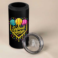 Softball Drip 4 in 1 Can Cooler Tumbler Ice Cream Sprinkles Softball Life Style