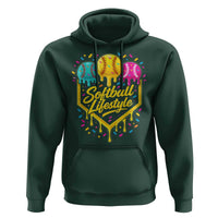 Softball Drip Hoodie Ice Cream Sprinkles Softball Life Style