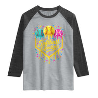 Softball Drip Raglan Shirt Ice Cream Sprinkles Softball Life Style