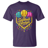 Softball Drip T Shirt Ice Cream Sprinkles Softball Life Style