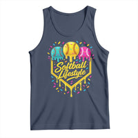 Softball Drip Tank Top Ice Cream Sprinkles Softball Life Style