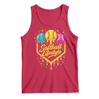 Softball Drip Tank Top Ice Cream Sprinkles Softball Life Style