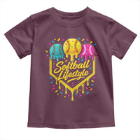 Softball Drip Toddler T Shirt Ice Cream Sprinkles Softball Life Style