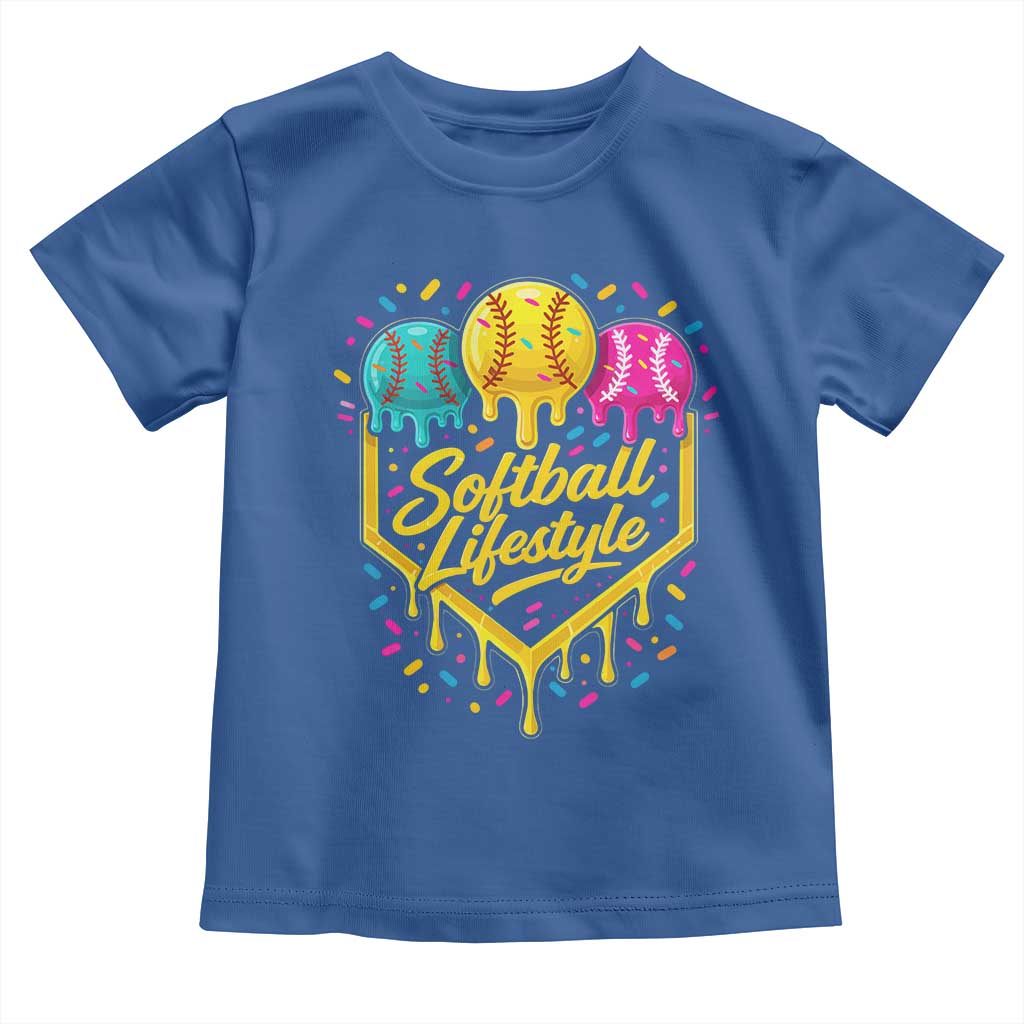 Softball Drip Toddler T Shirt Ice Cream Sprinkles Softball Life Style