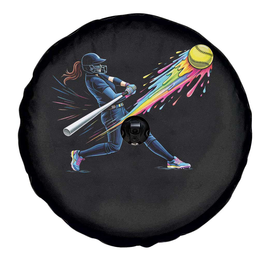 Softball Player Drip Spare Tire Cover