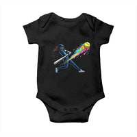 Softball Player Drip Baby Onesie