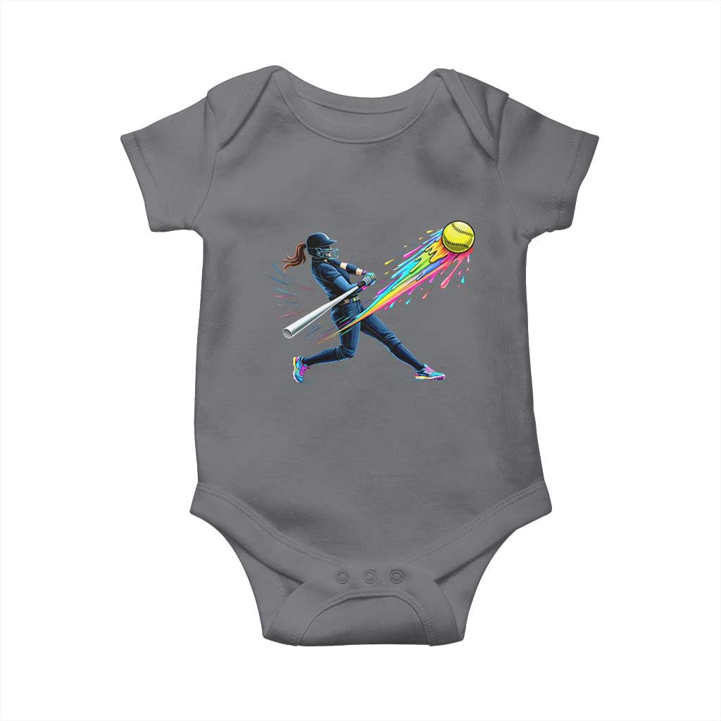 Softball Player Drip Baby Onesie