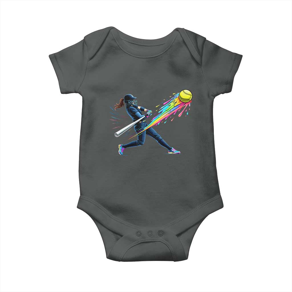 Softball Player Drip Baby Onesie