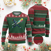 Softball Player Drip Ugly Christmas Sweater