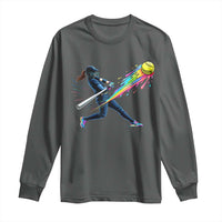 Softball Player Drip Long Sleeve Shirt