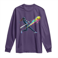 Softball Player Drip Long Sleeve Shirt