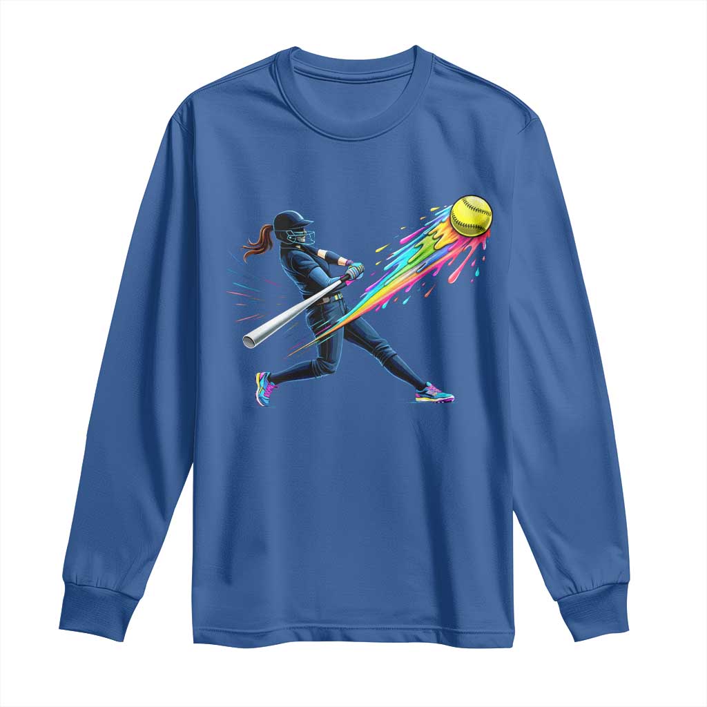 Softball Player Drip Long Sleeve Shirt