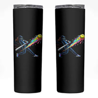 Softball Player Drip Skinny Tumbler