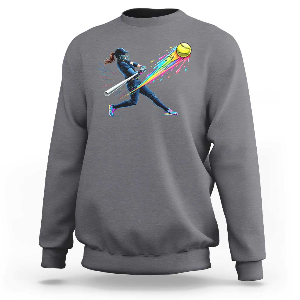 Softball Player Drip Sweatshirt