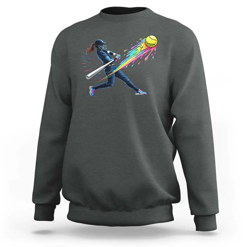 Softball Player Drip Sweatshirt