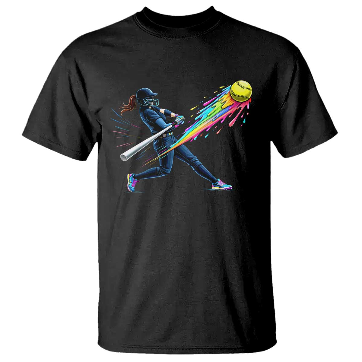 Softball Player Drip T Shirt