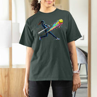 Softball Player Drip T Shirt For Women