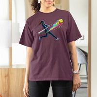 Softball Player Drip T Shirt For Women