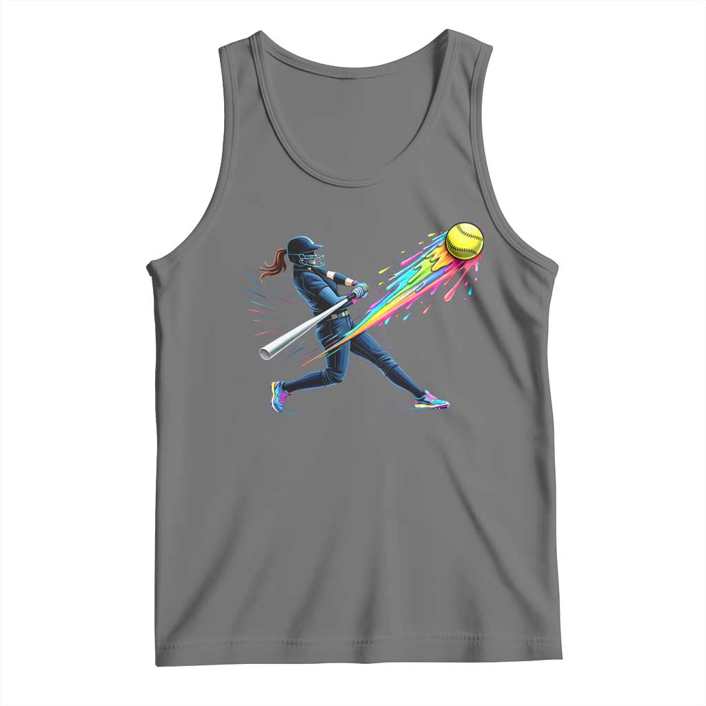 Softball Player Drip Tank Top