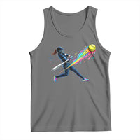Softball Player Drip Tank Top